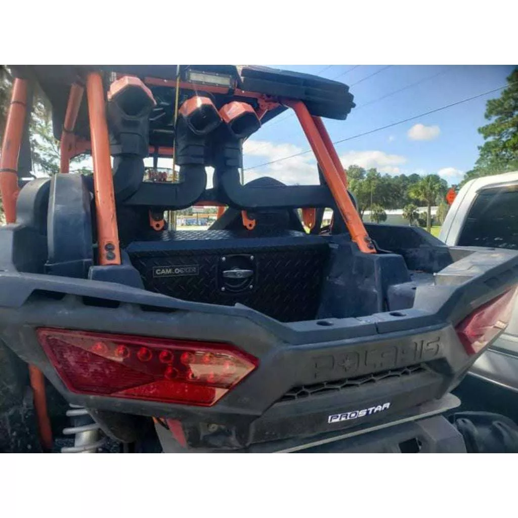 CamLocker UTV Tool Box Polaris RZR Matte Black Aluminum SXSRZRMB
