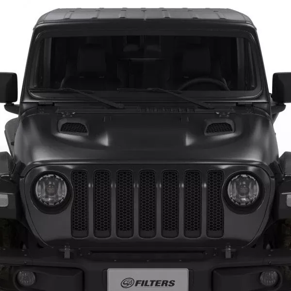 S&B Filters AS-1015 Jeep Air Hood Scoops for 18-22 Wrangler JL Rubicon 2.0L, 3.6L, 20-22 Jeep Gladiator 3.6L Scoops Only Kit